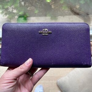 Coach purple wallet